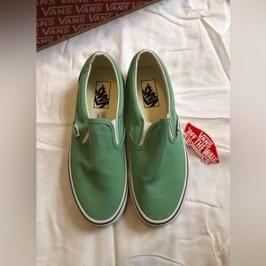 NWT Vans Neptune Green Slip-On Sneaker